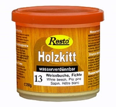 Resto 1K Holzkitt, Holzspachtel, versch. Holz Farben 200 g Dose