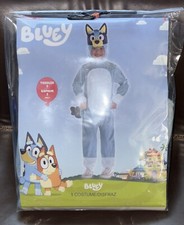 New Disney Licensed Bluey Halloween Costume Boy Girl Toddler 2 2T Jumpsuit Dog