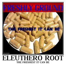 ELEUTHERO ROOT Fresh Ground Powder Siberian Ginseng Stamina 100 Capsules