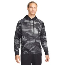 NEW MEN  S NIKE THERMA-FIT CAMO HOODIE SWEATSHIRT BLACK GREY WHITE BIG  TALL 