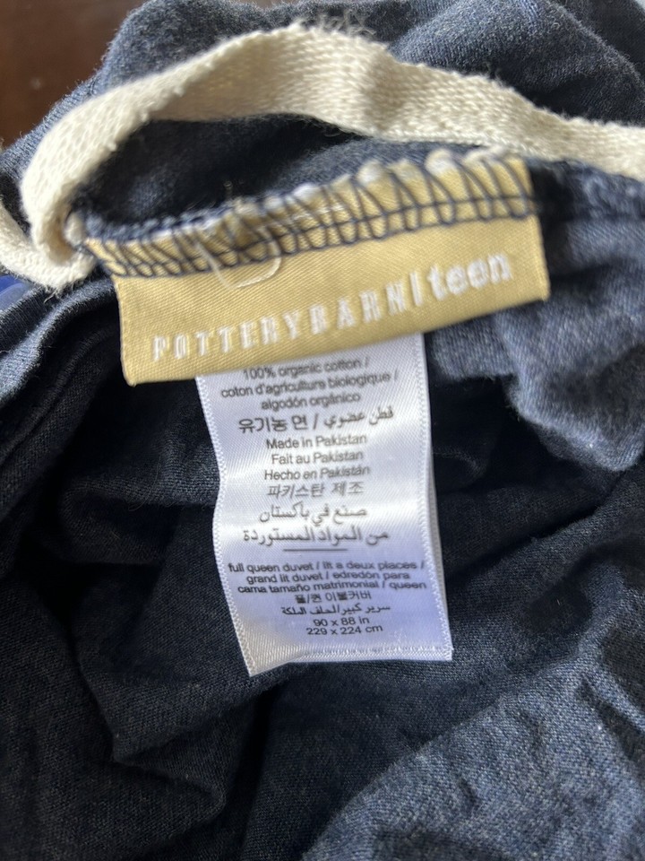 Pottery Barn Teen MLB Queen 8 Piece Set 2 Shams 2 Pillowcases 2 Duvets