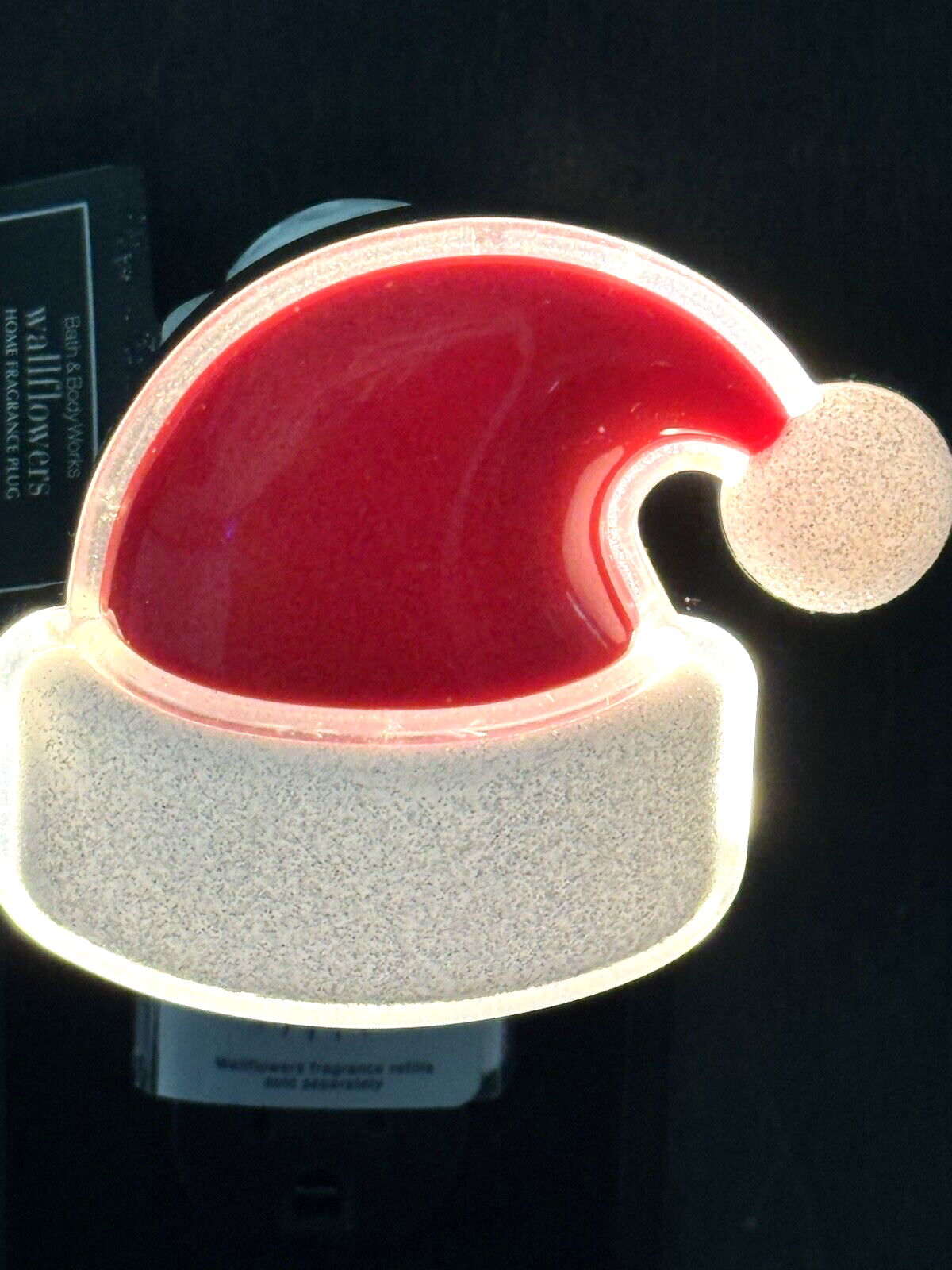 Bath & Body Works Santa Hat Glow Wallflower Plug-In with 24/7 Light-image