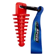 Apico 2 Stroke Two Stroke Exhaust Bung Plug Red Lanyard Motocross Enduro