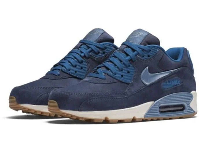 New Nike Air Max 90 Premium Suede Shoes Women s Size 9 Midnight