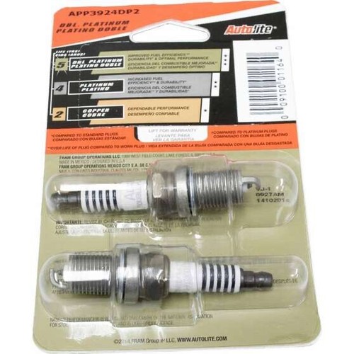 Autolite Double Platinum Spark Plugs X6 Suit Ford Falcon Xr6 4L