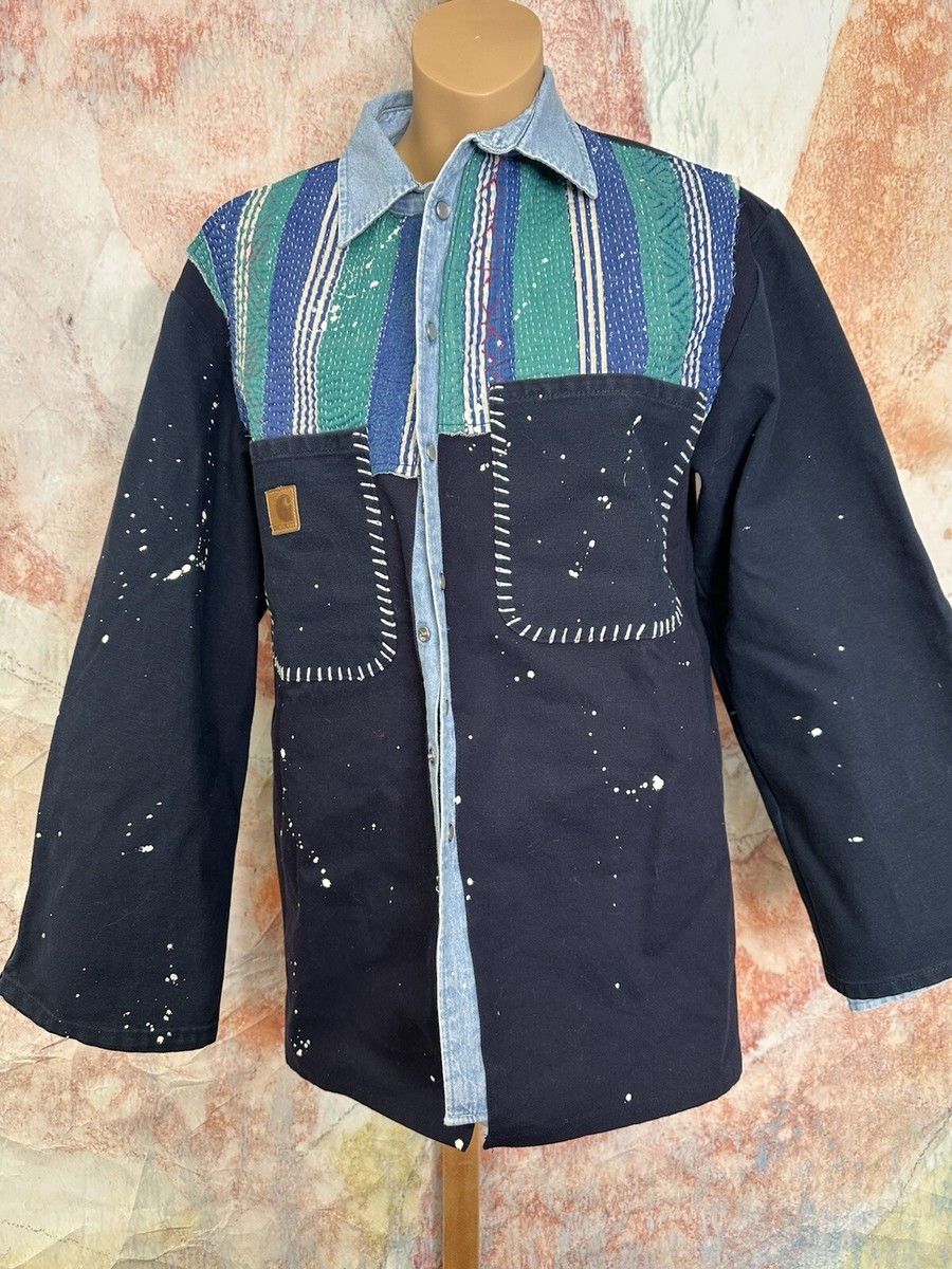 Free people Tricia Fix Carhartt Mixed Jacketレアハンドメイド Free People Tricia Fix Carhartt Mixed Jacket in Blue | Lyst