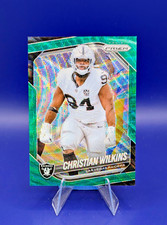 2025 Panini Prizm - Christian Wilkins #40 Green Wave Prizm