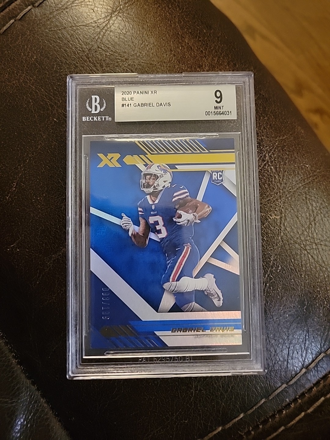 Gabriel Davis 2020 Panini XR Blue # 93/199 rookie #141 Buffalo Bills Rookie SP