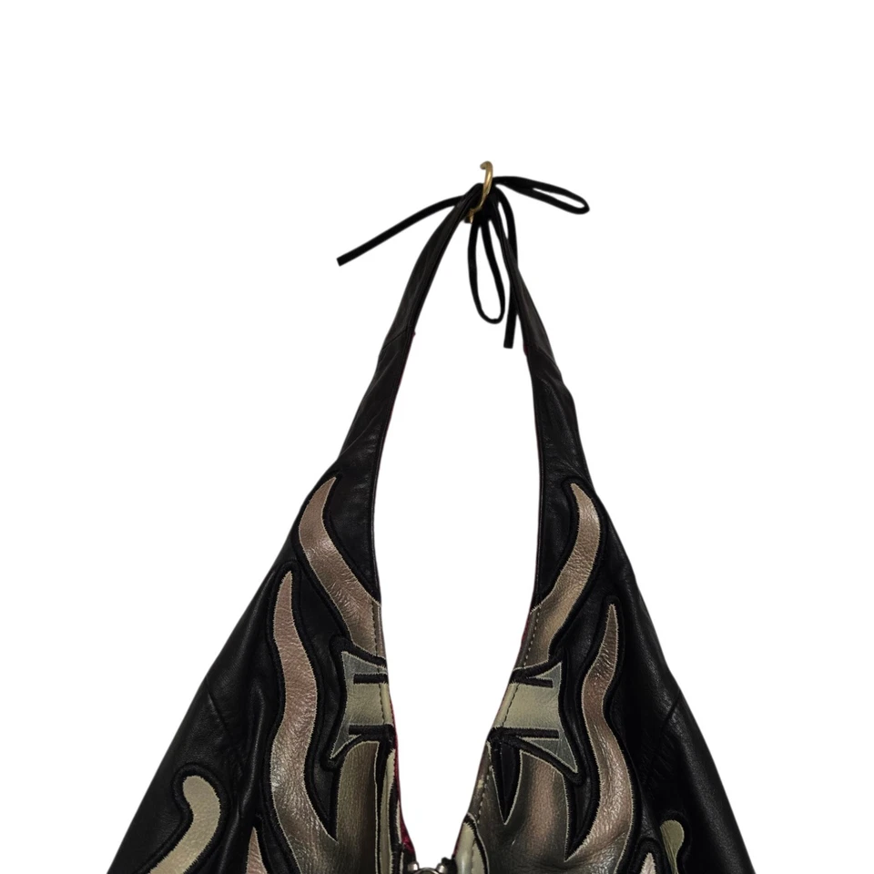 Chaleco halter rosa de cuero para mujer Harley Davidson de colección desviación mediano 2004 Y2K Foto 3 de 4