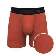 Shinesty "The Gotta Terracotta" Terracotta Orange Ball Hammock® Pouch Boxer Brie