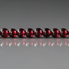 4mm Pyrope Garnet Beads Smooth Round Natural Gemstone 15" Strand DIY Jewelry