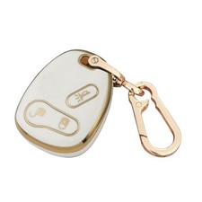 QIXIUBIA for Chevrolet Key Fob Cover Remote Smart Key Shell For Chevy-A-White