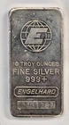 Vintage Engelhard E Globe Logo 10 Oz .999+ Silver Bar C431287