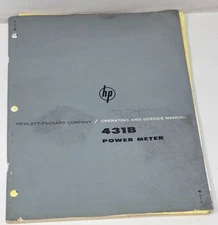 HP 431B Power Meter Operating and Service Manual 1964