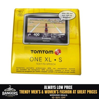 NEW TomTom One XL S Text-to-Speech GPS Car Navigation Auto Directions