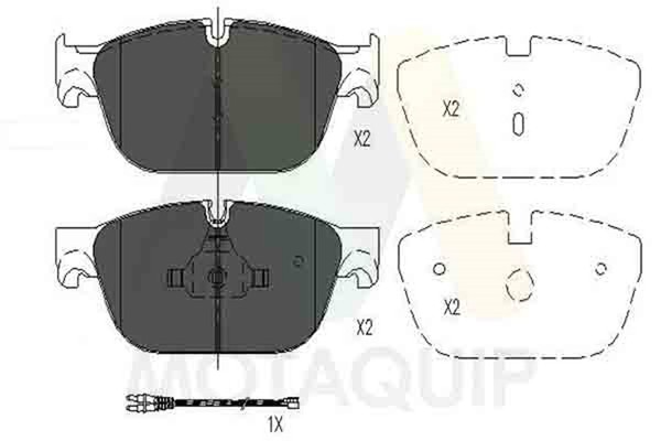 Motaquip Bremsbelagsatz Scheibenbremse LVXL1642 FüR Peugeot 508 1 SW 407 RCZ 308-image