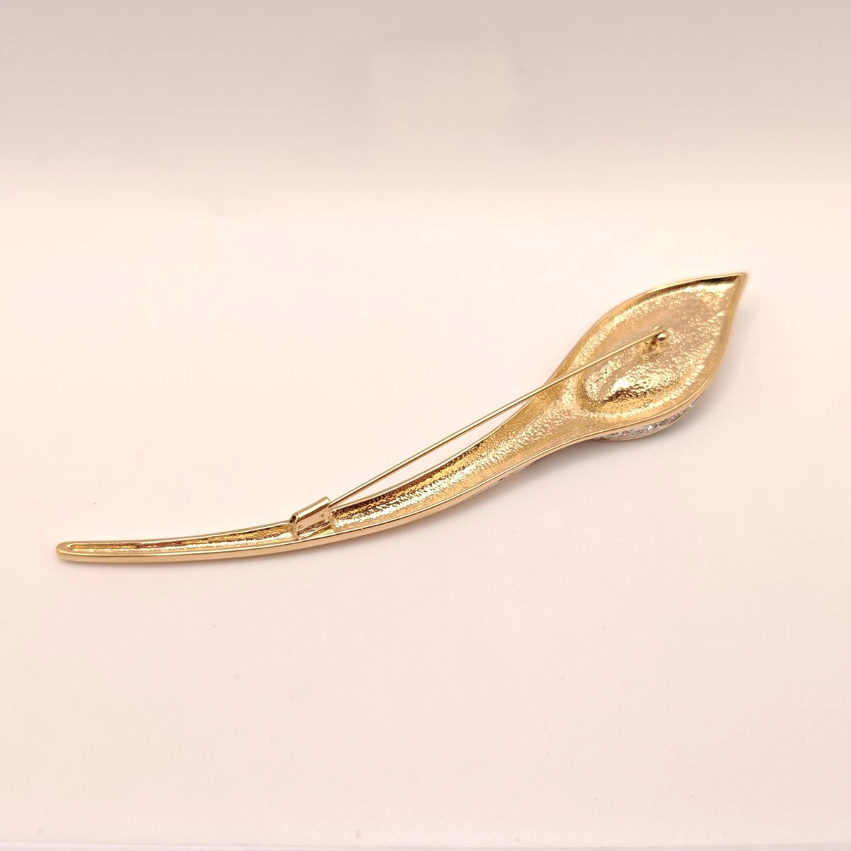 ⭐ Pierre Lang Brosche Anstecknadel Stecker Pin Anhänger Perle Stein Gold 063 ⭐