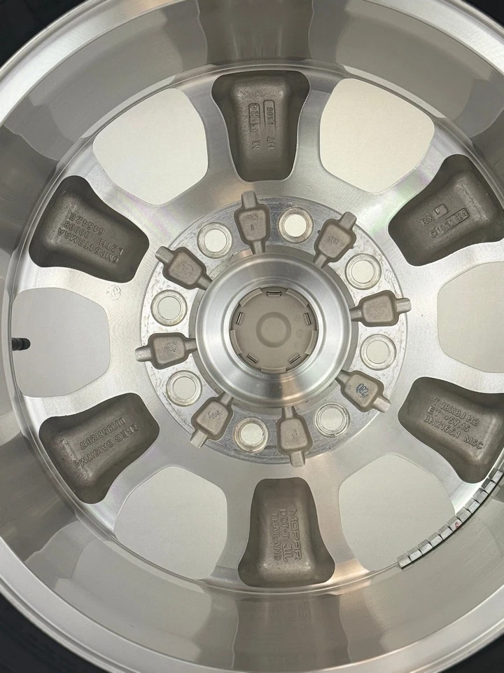 New Takeoff 18" Dodge Ram 2500 3500 OEM Polished Wheels Firestone 275/70R18 Tire - Imagem 4 de 4