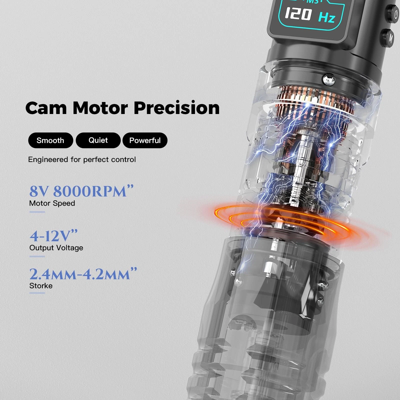 Wormhole 2PCS 2300mAh Batteries and 7 Adjustable pen+power supply, Black4 - product detail image 2