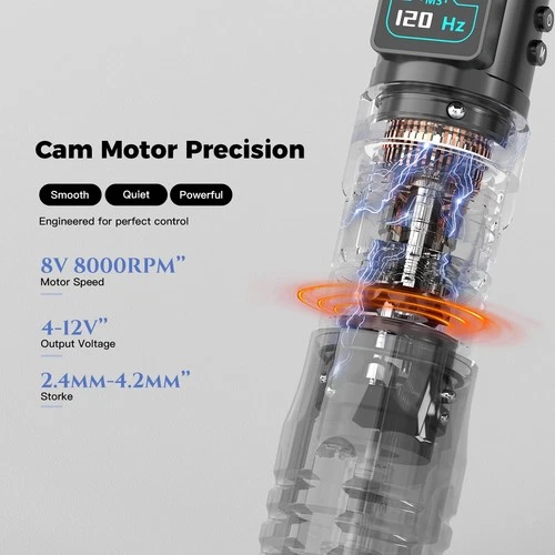 Wormhole 2PCS 2300mAh Batteries and 7 Adjustable pen+power supply, Black4 image 2