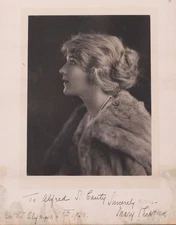 Mary Pickford Autograph – RMS Olympic 1920 – Ex Seymour Stein Collection