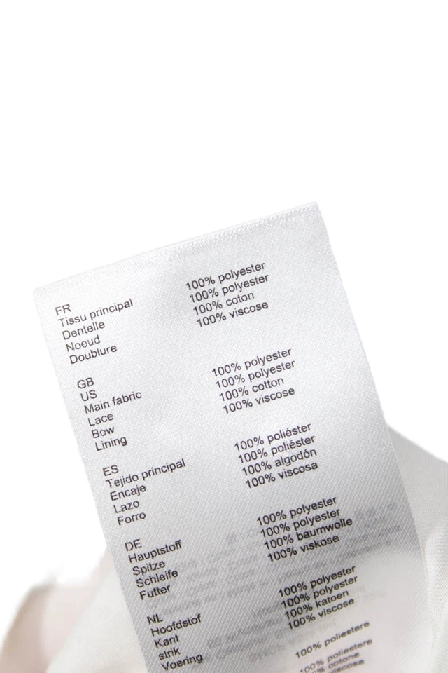 Maje Women White Floral Geometric Bohemian High Neck Long Sleeve Blouse Size 3 - Image 4 of 4