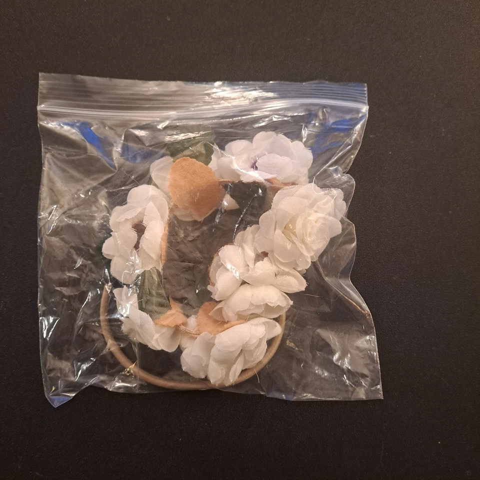 Diadema floral Peony & Rose Bud corona de flores Foto 2 de 3