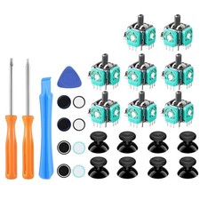 8x Analog Stick Set for Xbox One Controller Repair with Thumbstick Caps  Tools