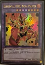 YuGiOh Elemental HERO Nova Master Ultra Rare 1st Edition BLLR-EN056