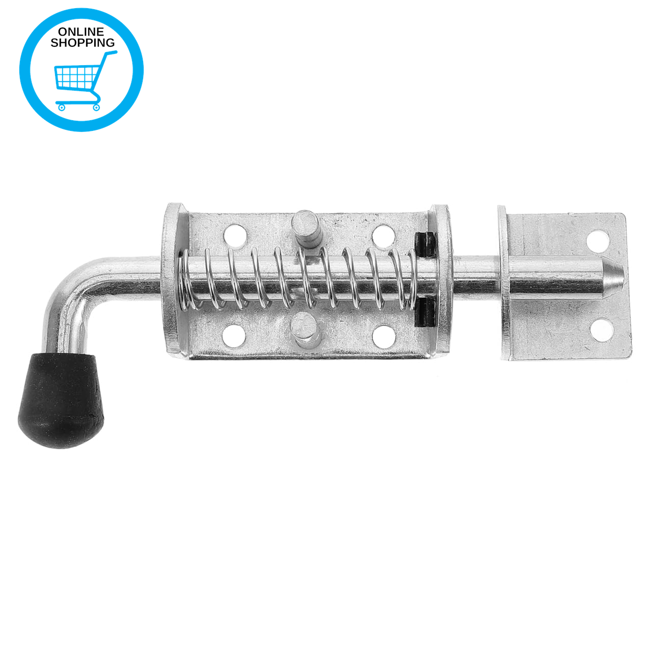 Galvanized Steel Spring Loaded Latch Bolt with Clip 6.10X2.56X1.30In Thickened S