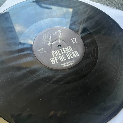L7 Pretend We're Dead 1992 Uk Slash Vinyl 12'' LASHX 34DJ Etched Demo Promo