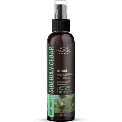 THE CROWN CHOICE Natural Cedar_Oil Spray (1PK) — Non Toxic Essential Air Freshener Spray for C...
