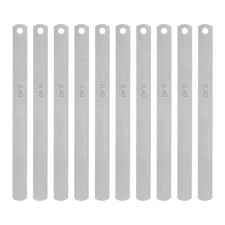 10pcs Mn Steel Feeler Gauge 0.4mm Thickness Metric Filler Thickness Gage