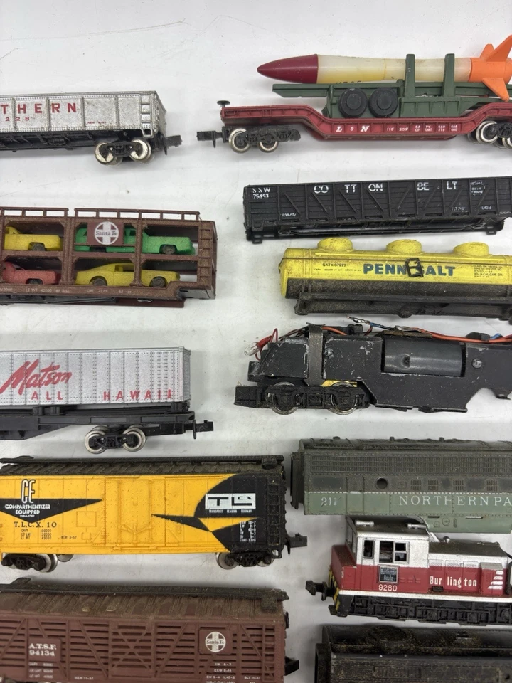 N Scale Train Lot Trix Bachmann Rapido Vintage Engine Locomotive Missile Tender - Image 3 of 4
