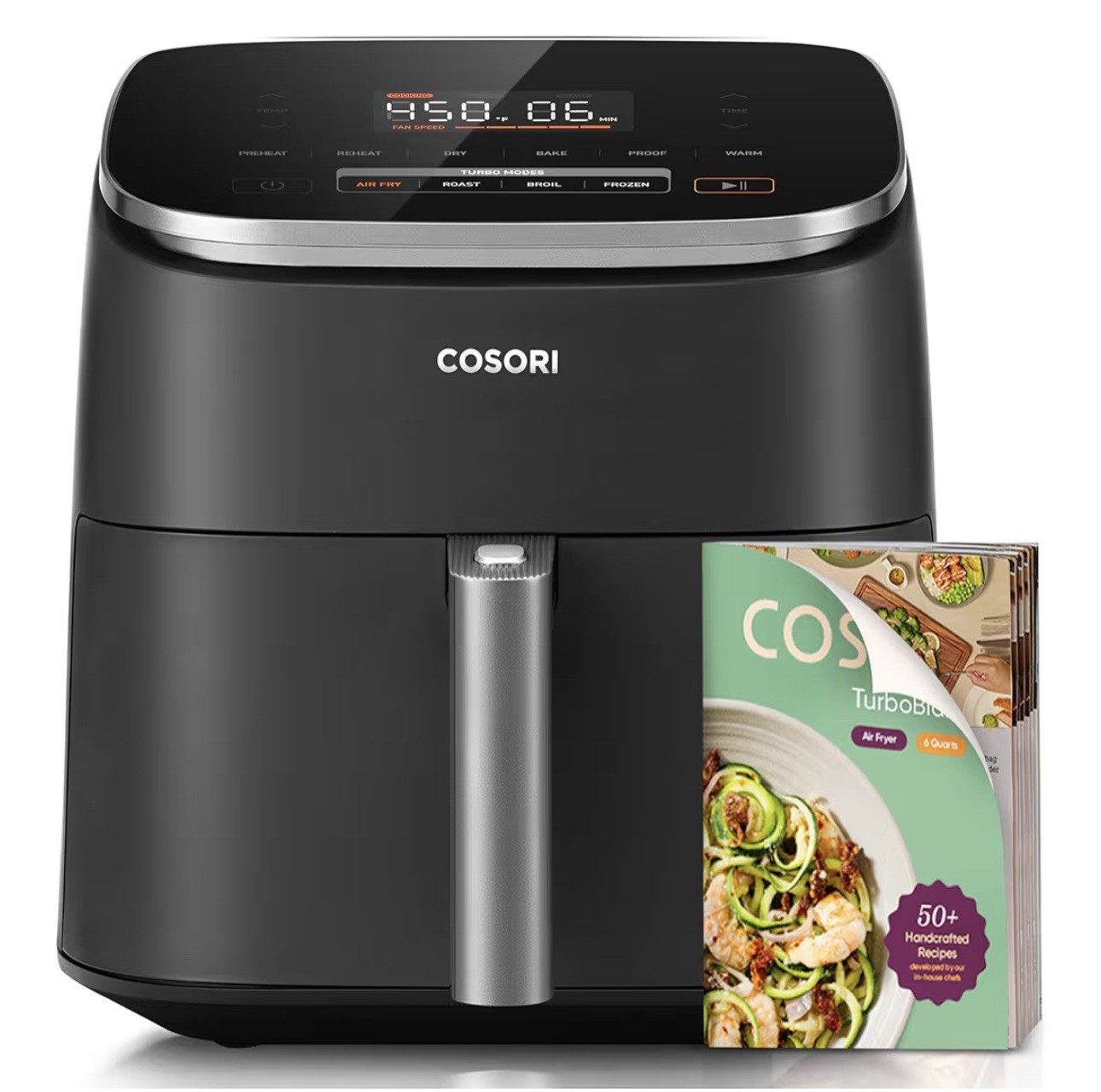 COSORI Air Fryer 9-in-1, Compact & Large 6-Qt, Fast Turbo Modes, 90450F Pre (SR)