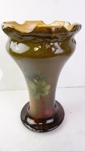 Large Antique Weller Louwelsa Painted Pottery Vintage See Description