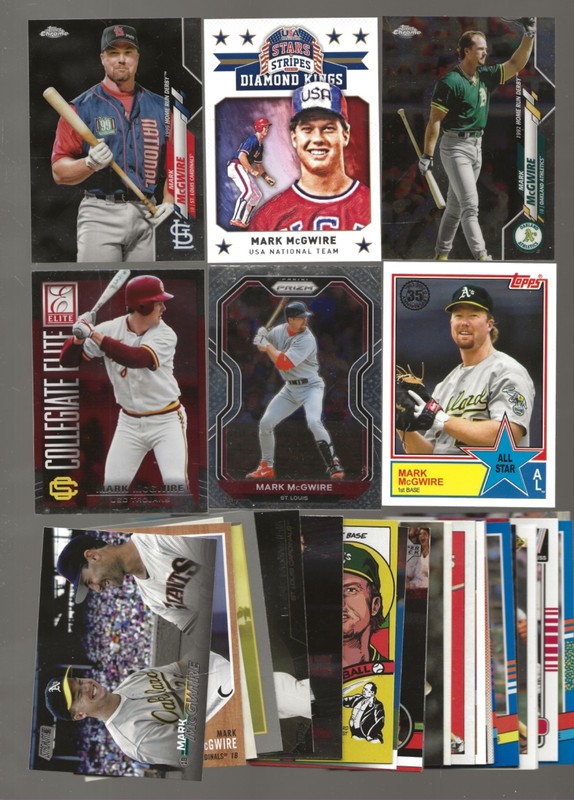 Lot of 30 Different Mark McGwire Flee, Donruss Topp, Score OAKLAND A'S CARDINALS