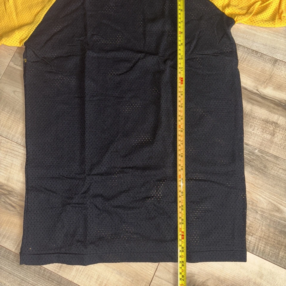 Lote De 3 Camisetas Para Hombre Southern Athletic Malla Negra/Dorada Hechas en EE. UU. 100% Nylon Med Foto 4 de 4