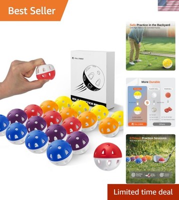Wear-Resistant Practice Golf Balls 20 Pack, High Visibility for Easy Tracking...