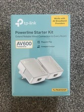TP-Link TL-PA4010 KIT AV600 Powerline Starter Kit Brand New Open Box