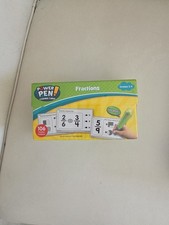 Power Pen Learning Cards Grades 2-4 Fractions NIB - Sealed