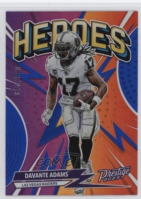 2023 Panini Prestige Heroes Xtra Points Blue 58/249 Davante Adams #H-11 1v1w
