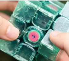 Gancube Gan 3x3 Smeraldo Magnetico MagLev Core EDC Verde UV Velocità Limitata Cubo NUOVO