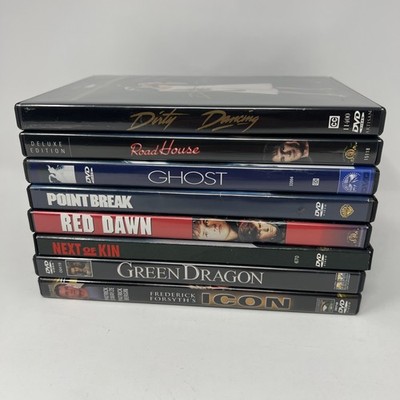 Patrick Swayze 8 Movie Film Collection DVD Set Lot Dirty Dancing Ghost Red Dawn