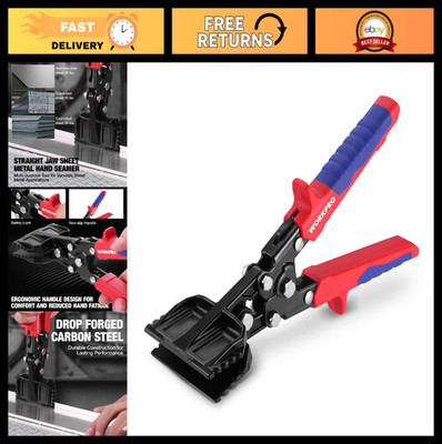 Heavy-Duty 3-Inch Hand Seamer Tool for Sheet Metal Bending & Seaming, Ergonomic