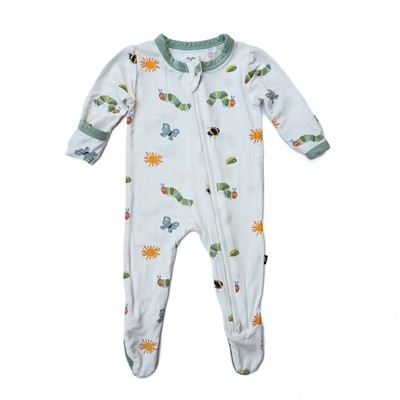 Kyte Baby NB Bamboo Zipper Sleeper Eric Carle Caterpillar Bee