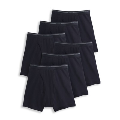 Jockey Men's 100% Cotton Lightweight Classic 5'' Boxer Brief - 6 Pack