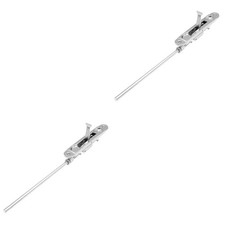 2 Sets Stainless Steel Door Latch Lock Safety Spring.loaded Lockable