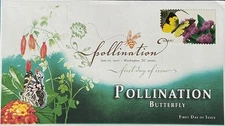 BDAOCITW KSC Cachets 4156 Pollination Butterfly