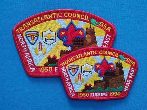 Transatlantic Council ⚜ 1950 - 1990 Anniversary (S-2) Oversize 3 & 6" TAC CSP b